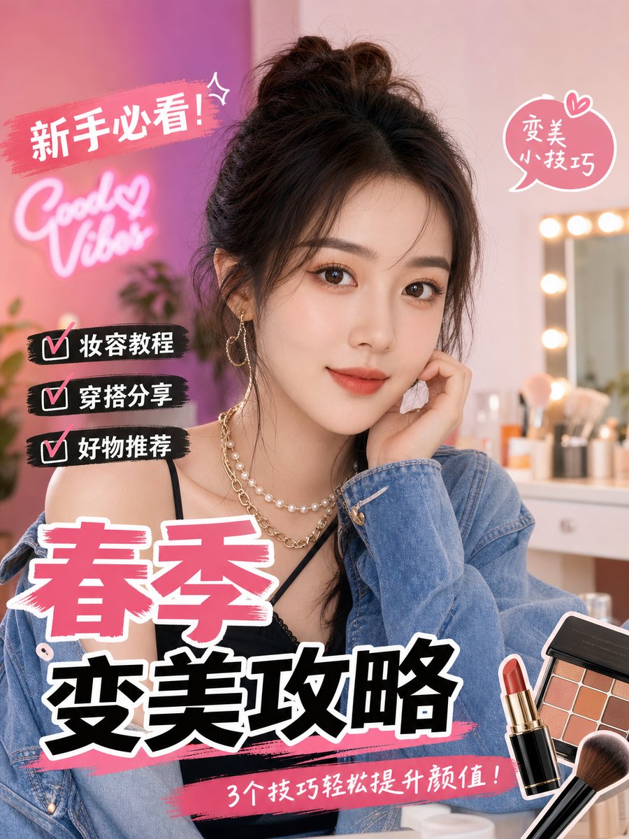 黄色仓库时尚视频春季变美攻略教程